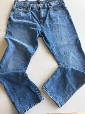 J. Crew Factory 36x30 Slim-Fit Vintage Flex Jeans in Blue Spruce